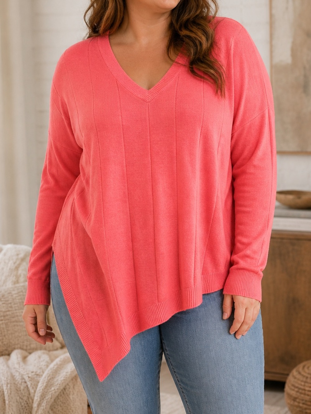 Vince Camuto Asymmetrical Hem Sweater
